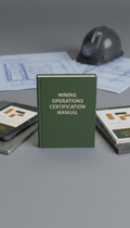 Manual impreso de certificación en operaciones mineras