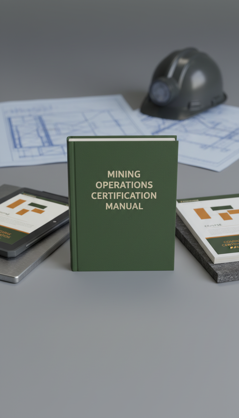 Manual impreso de certificación en operaciones mineras